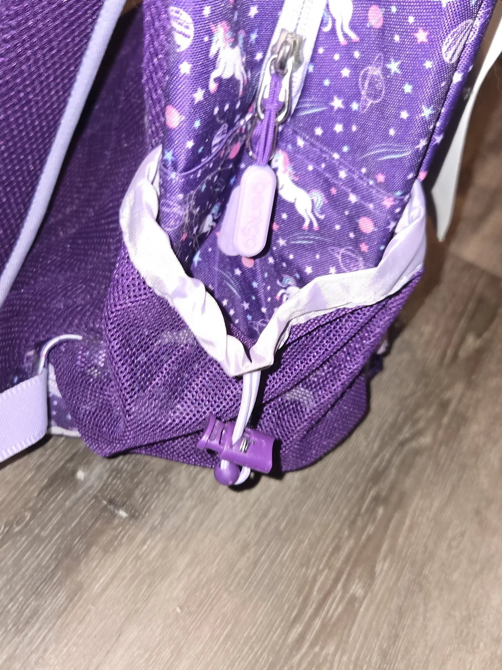 Bentgo Kids Purple Unicorn Backpack with Built-In Lunch Bag
